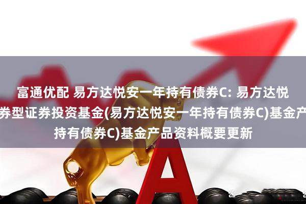 富通优配 易方达悦安一年持有债券C: 易方达悦安一年持有期债券型证券投资基金(易方达悦安一年持有债券C)基金产品资料概要更新