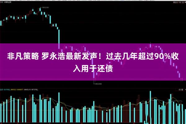 非凡策略 罗永浩最新发声！过去几年超过90%收入用于还债