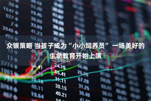 众银策略 当孩子成为“小小饲养员” 一场美好的生命教育开始上演